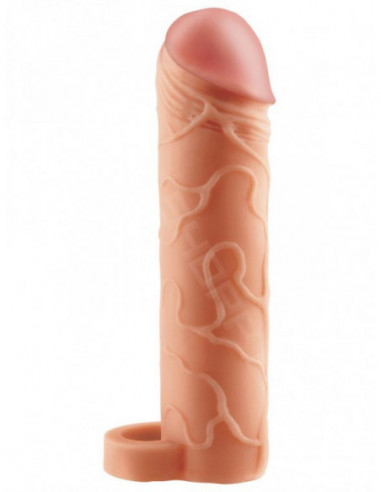 Návlek na penis s poutkem na varlata - realistický (zvětší o 2,5 cm)