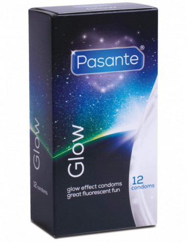 Kondomy Pasante Glow - svítící (12 ks)