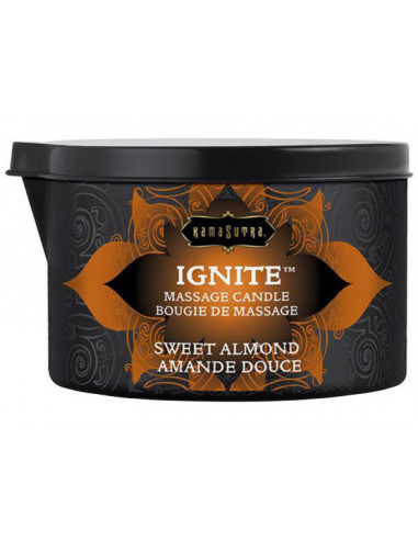 Masážní olejová svíčka Ignite Sweet Almond - Kama Sutra, 170 g